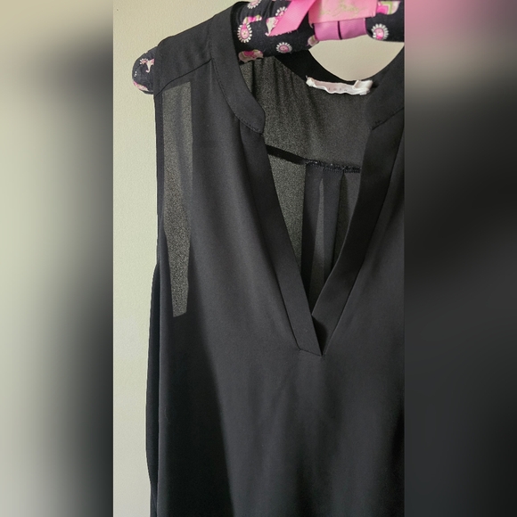 Lush Women’s Black Sleeveless Blouse Top – Size XL - Picture 4 of 8